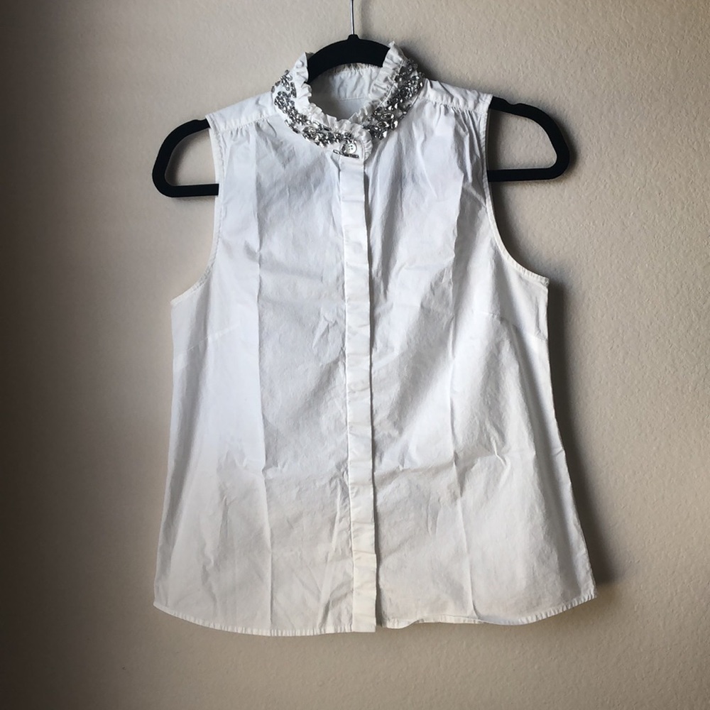 💎J. Crew Embellished blouse - Picture 2 of 10